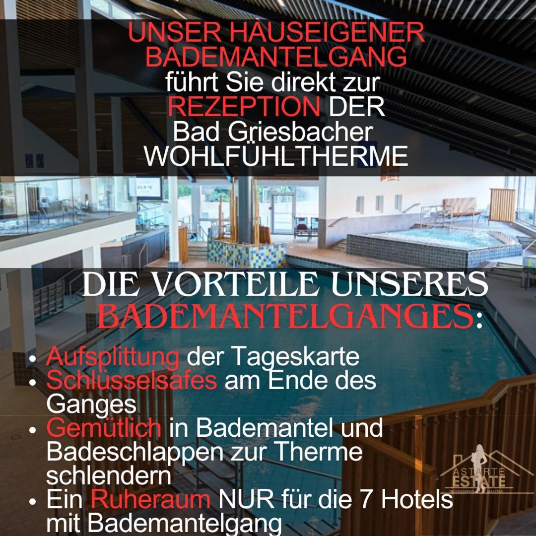 Fewo 20 - Appartement Im Rottalblick - Youngmodern Wohnen Mit Bademantelgang Zur Therme, Tv, Balkon Und Persoenlichem Gaesteempfang Von Astarte Estate Бад-Грисбах Экстерьер фото